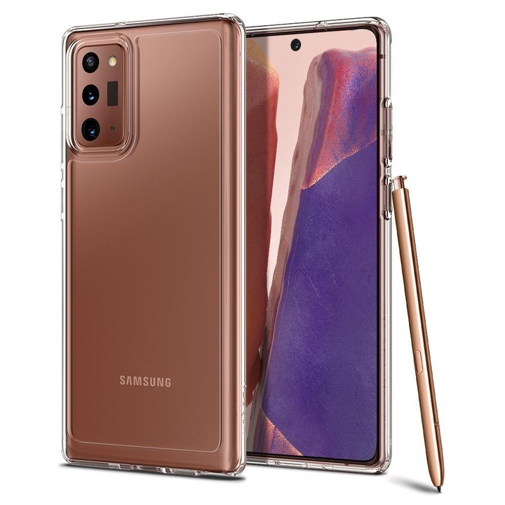 Калъф за телефон Spigen Ultra Hybrid Galaxy Note 20 Crystal, прозрачен