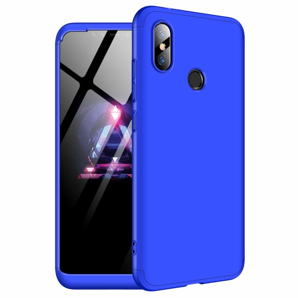 Husa de protectie 360, GKK, pentru Xiaomi Redmi Note 6 Pro, Albastru