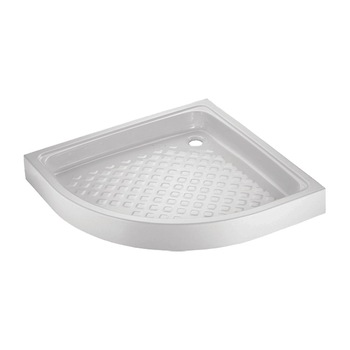 Cadita dus semirotunda, ceramica, serel, 80 x 80 x 10.5 cm Cadita dus semirotunda, ceramica, serel, 80 x 80 x 10.5 cm