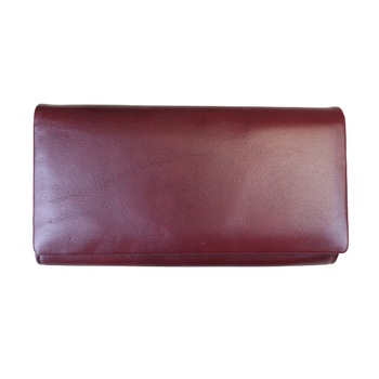 Portofel din piele naturala, Hassion model A-03 Purpleish Red Portofel din piele naturala, Hassion model A-03 Purpleish Red