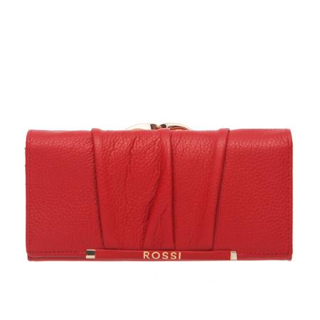 Portofel Rossi, RSC1331, Rosu, Piele naturala