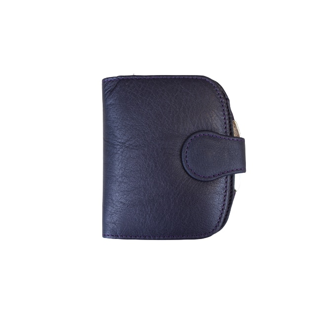 Portofel dama, din piele naturala, Hassion, 301 Violet