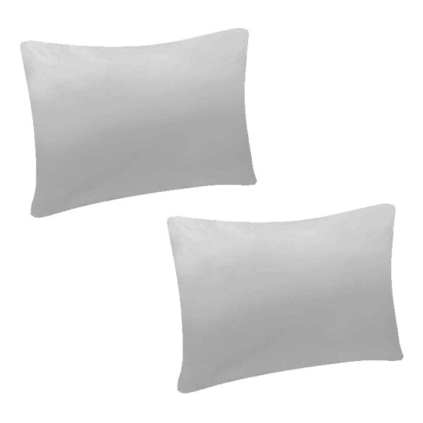 Set 2 perne Felis, Microfibra si poliester, Hipoalergenice, 50x70 cm, Alb
