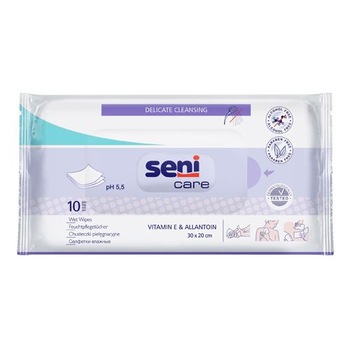 Servetele umede SENI Care XXL 30x20 cm 10 buc Servetele umede SENI Care XXL 30x20 cm 10 buc