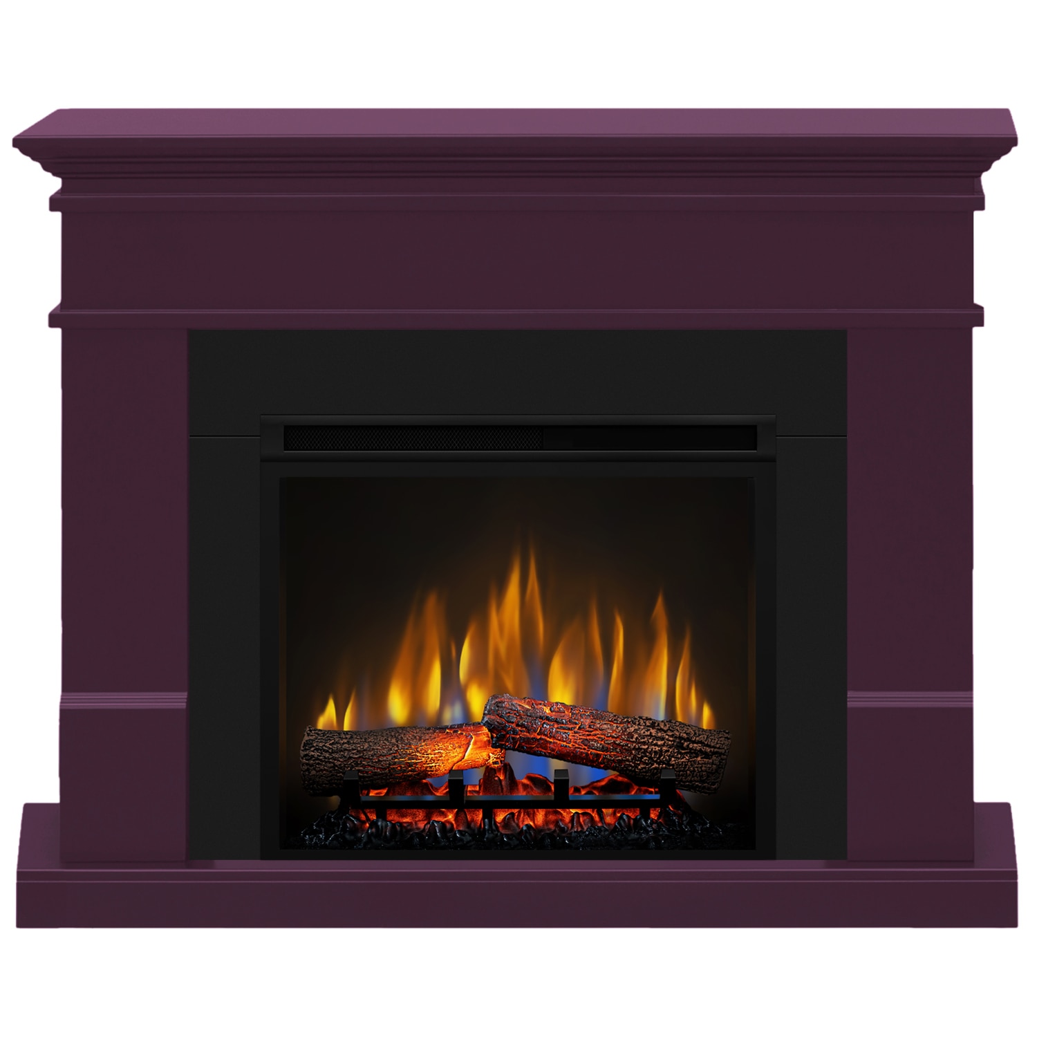 Semineu electric Lisabona Purple Plum - cu focar 3D Dimplex XHD23 si sunet