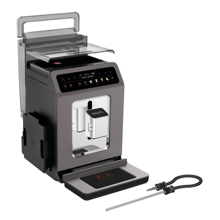 Espresor Automat Krups Evidance ONE EA895E10, 1450W, 15 bar, 2.3 l, display, Gri