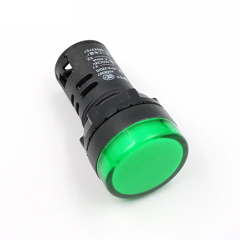 Lampa semnalizare AD16-22DS 22mm 24 V, Verde