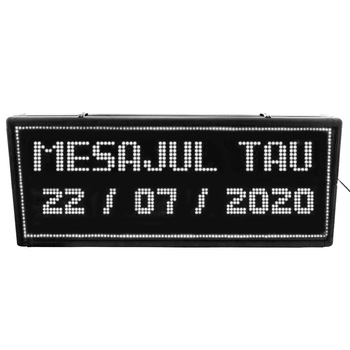 Reclama luminoasa cu LED-uri albe, ProCart, pentru exterior, 100x40 cm, text personalizabil Reclama luminoasa cu LED-uri albe, ProCart, pentru exterior, 100x40 cm, text personalizabil