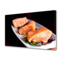 tablou canvas luminos in intuneric varioview led culinar somon preparat 50 x 70 cm imagen 39_0_
0