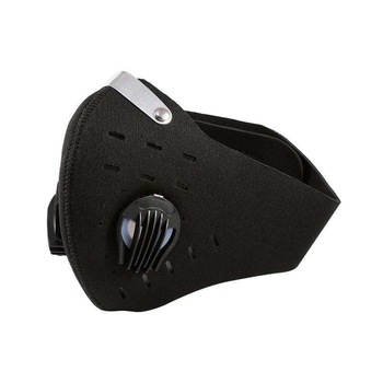 Masca bicicleta, marca THD, editia de iarna, cu invelis solid, filtru carbon cu 4 straturi, neagra, marimea L Masca bicicleta, marca THD, editia de iarna, cu invelis solid, filtru carbon cu 4 straturi, neagra, marimea L