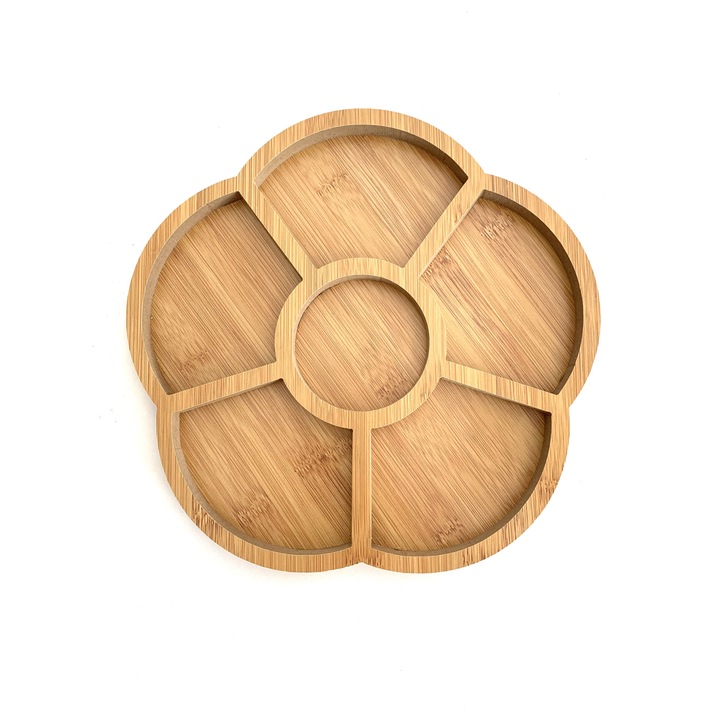 Platou pentru servire cu 6 compartimente