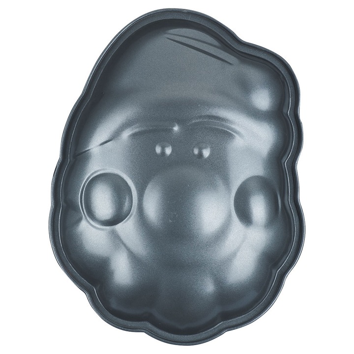 Форма за кекс дядо коледа peterhof ph 15472, ~26х21 см, незалепващо покритие, сив