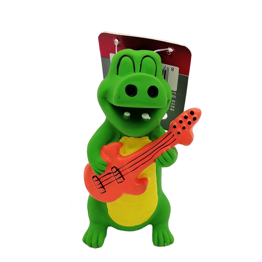 Jucarie pentru caine, Papillon, 10 cm, crocodil cantaret, 140051chit