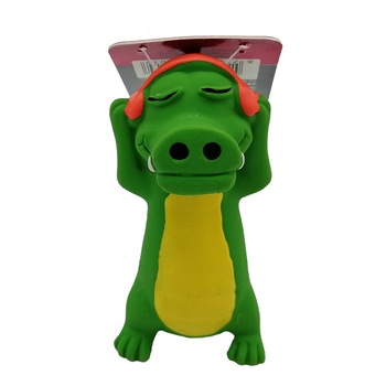 Jucarie pentru caine, Papillon, 10 cm, crocodil cantaret, 140051c Jucarie pentru caine, Papillon, 10 cm, crocodil cantaret, 140051c