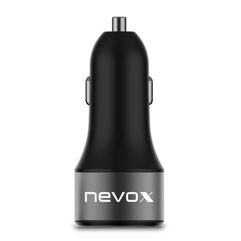 Incarcator Auto 36W NEVOX cu functie QuickCharge 3.0, 2 x USB, Negru Incarcator Auto 36W NEVOX cu functie QuickCharge 3.0, 2 x USB, Negru