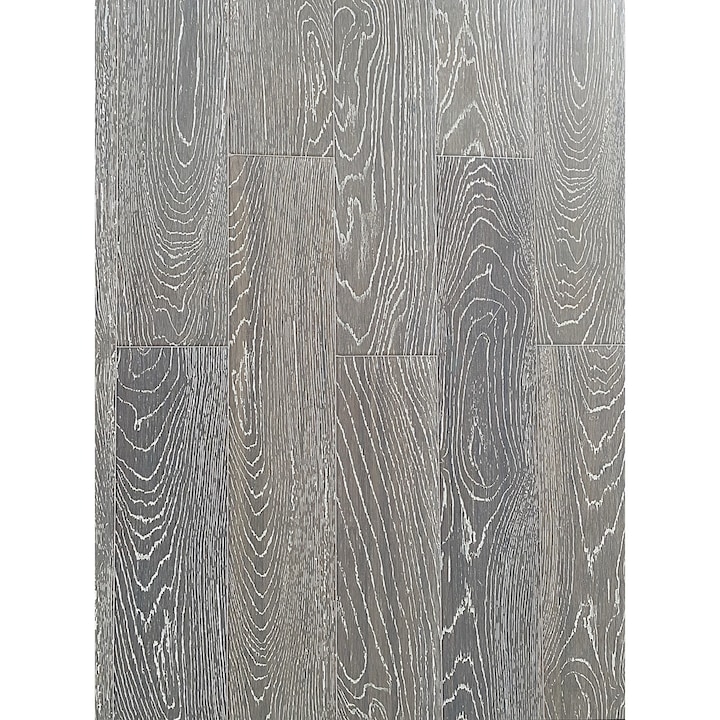 Parchet de Bambus Densificat, Atingere Fibra Lemn Stejar, Culoare Gri, cu Click 920x125x14mm
