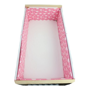 Set 2 aparatori, norisori si stelute, roz, 120x60cm Set 2 aparatori, norisori si stelute, roz, 120x60cm