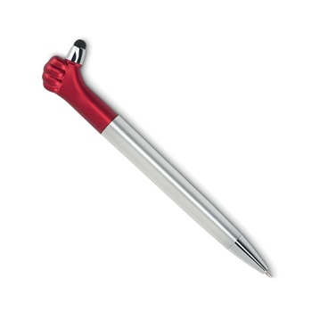 Pix din plastic argintiu/rosu, cu stylus pen universal, LIKE Pix din plastic argintiu/rosu, cu stylus pen universal, LIKE