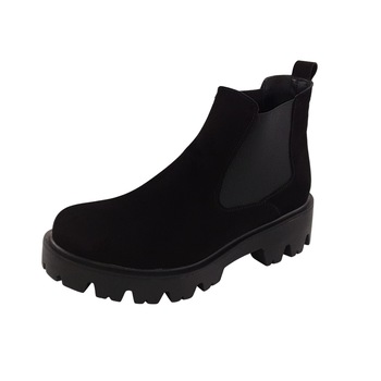 Ghete dama, SandAli, piele naturala, talpa usoara, crampoane mari, Negru Ghete dama, SandAli, piele naturala, talpa usoara, crampoane mari, Negru