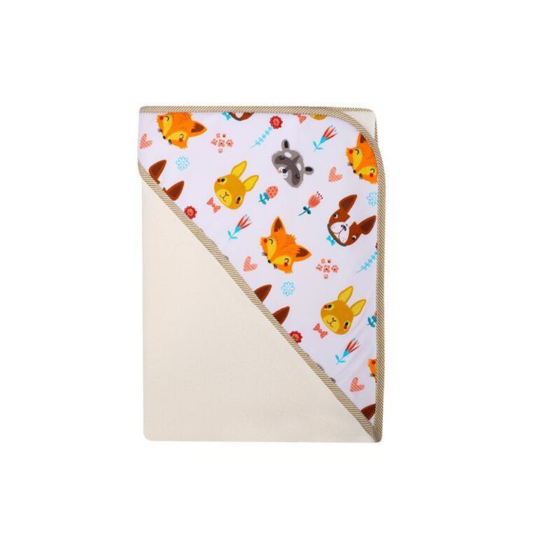 Prosop cu gluga pentru copii 100 x 100 cm Mini Junior 051CM, Crem