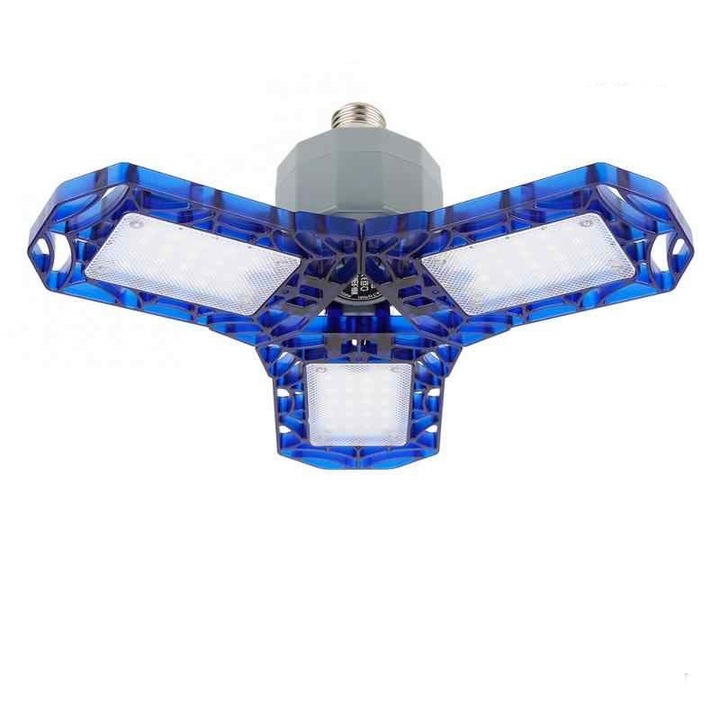 LED крушка Selling Depot, Регулируеми панели, 40 W, 6500 K, 4000 лумена, Син