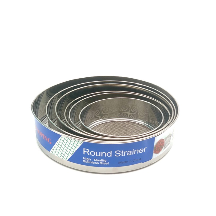 Set 6 site din metal, 27-24,5-22-20-18-15 cm