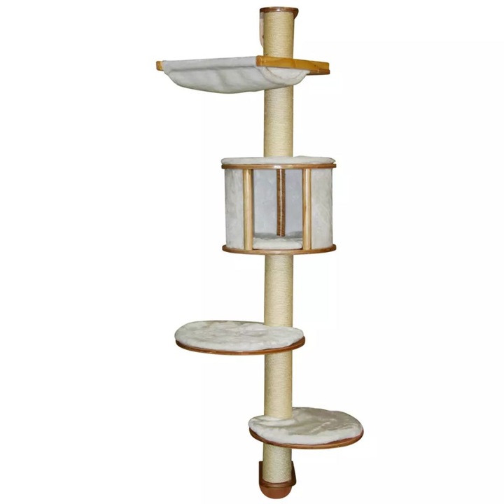 Комплект за котки Kerbl, дърво, 168 см, бежово