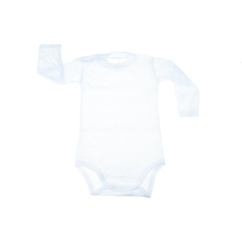 Body cu maneca lunga pentru bebelusi Pifou Model 13 BBP-13, Alb Body cu maneca lunga pentru bebelusi Pifou Model 13 BBP-13, Alb