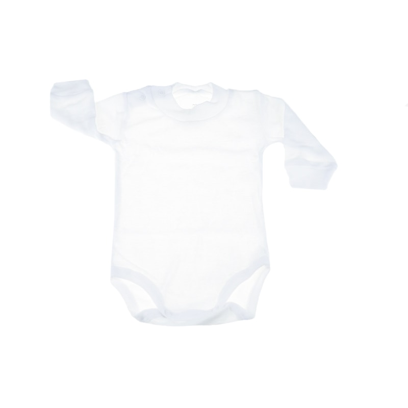 Body cu maneca lunga, fete, Pifou, Alb