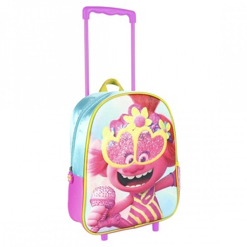 Ghiozdan Troler Trolls , 31x26x10cm , 2100002981, Multicolor Ghiozdan Troler Trolls , 31x26x10cm , 2100002981, Multicolor