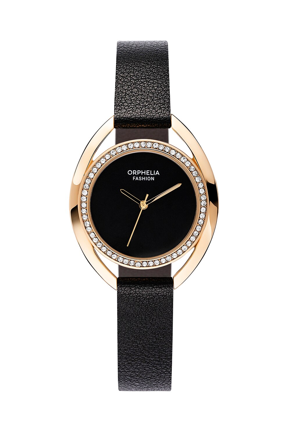 Orphelia, Ceas quartz decorat cu cristale, Negru/Auriu