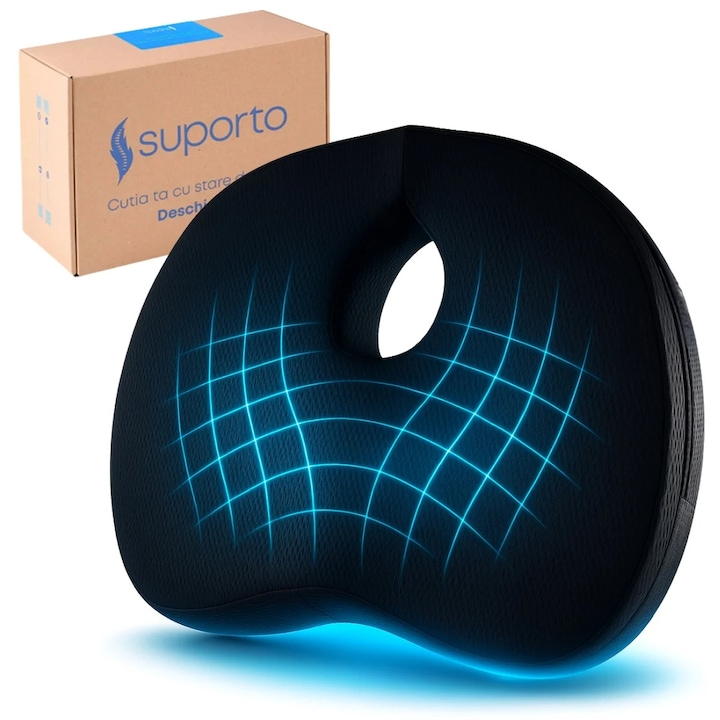 Perna Ortopedica Suporto Coccis pentru scaun de birou sau masina