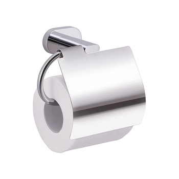 Suport hartie igienica, Gedy Bernina, crom, cu capac Suport hartie igienica, Gedy Bernina, crom, cu capac