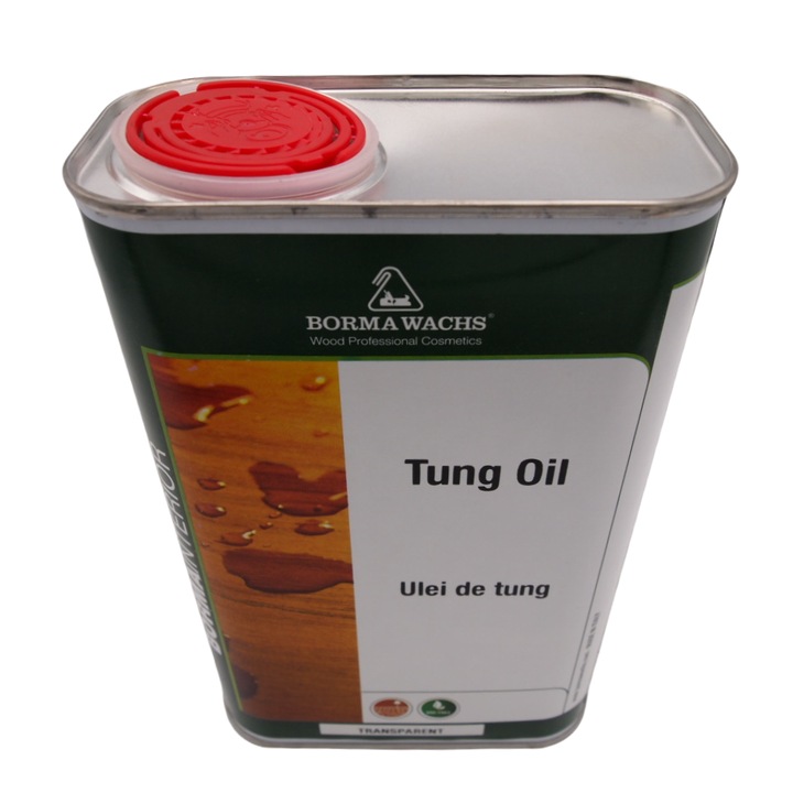 Ulei pentru lemn, ulei de tung transparent, Borma Wachs, Tung Oil, 1 L