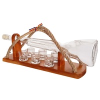 minibar din lemn cu sticla pusca si 6 paharute imagen 4_0_
0