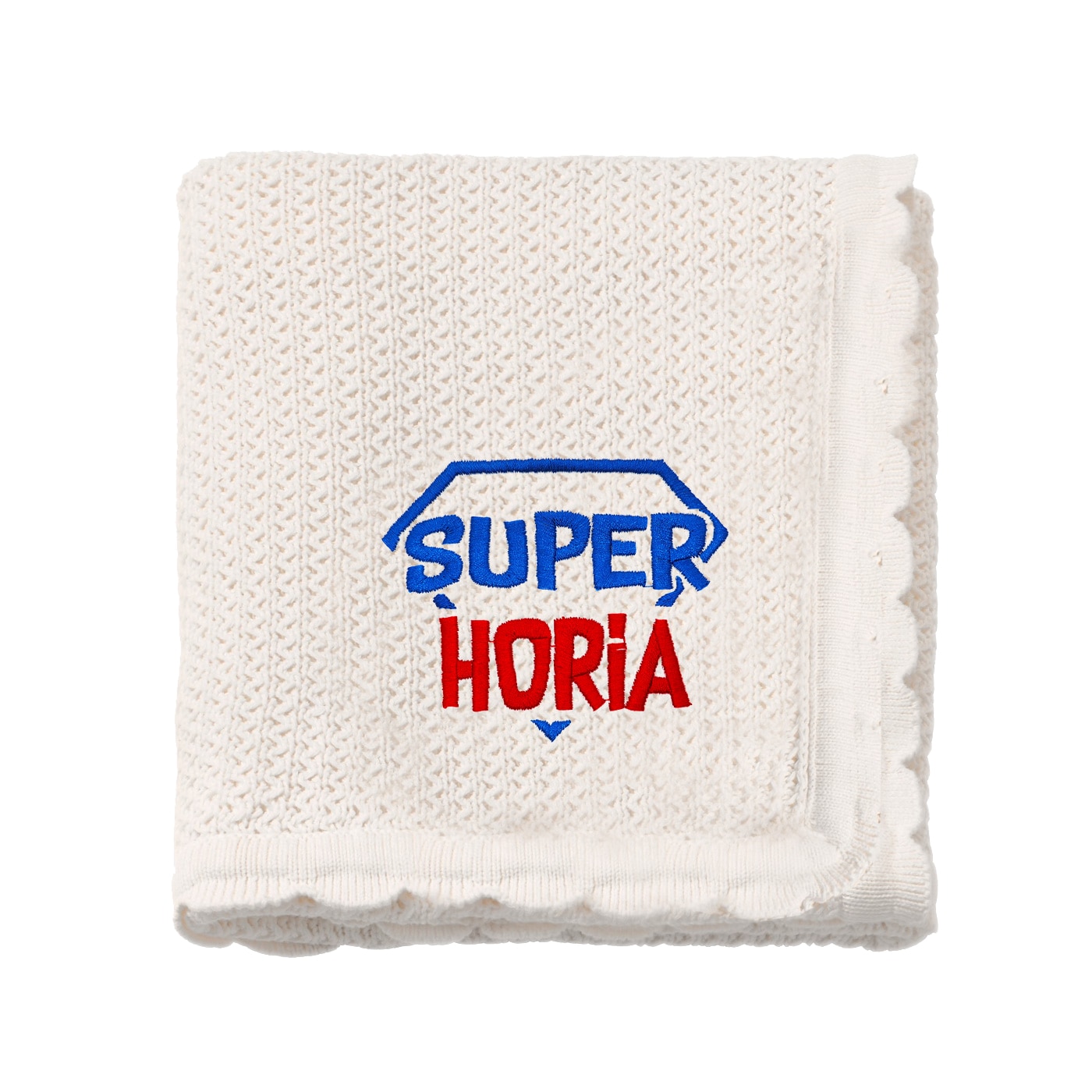 Paturica bebe, LWS, bumbac, tricotata, brodata,model super erou Horia