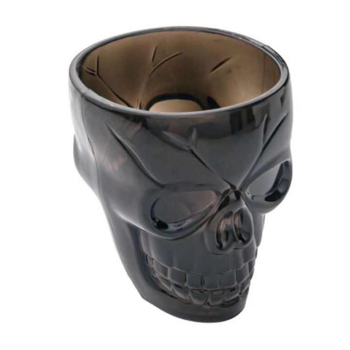 Rövid italos pohár, horror design, Halloween party, 5 cm, fekete