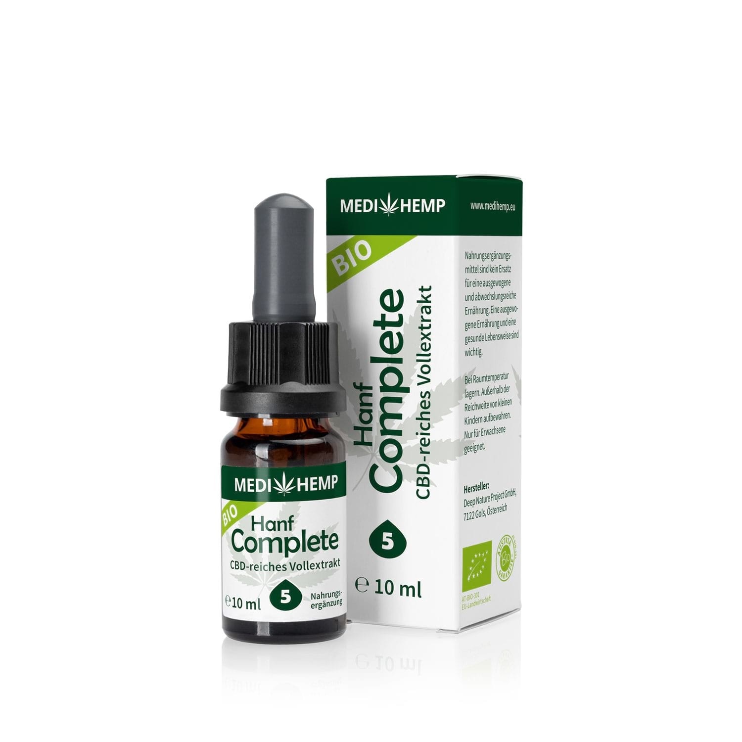 Ulei de Canabis izolat CBD 2.5%, MediHemp, BIO, 30 ml - eMAG.ro