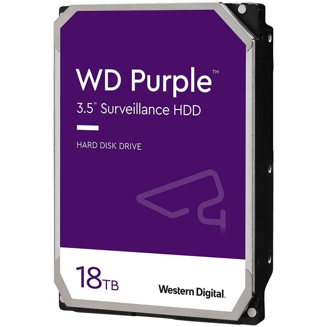 HDD WD Purple Surveillance 18TB, 7200RPM, 512MB cache, SATA-III