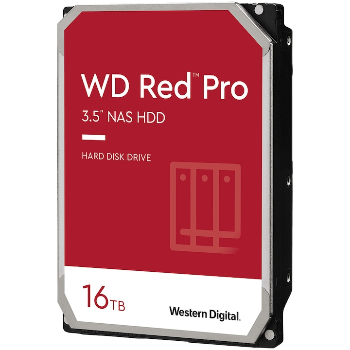 HDD WD Red Pro 16TB, 7200RPM, 512MB cache, SATA-III