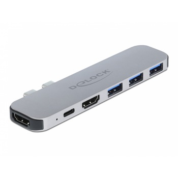 Docking Station pentru MacBook Dual hdmi 4K / pd / Hub, Delock 87753 Docking Station pentru MacBook Dual hdmi 4K / pd / Hub, Delock 87753