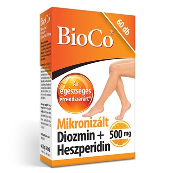 Diosmina Micronizata cu Hesperidina, 60 buc, Bioco, Tablete Diosmina Micronizata cu Hesperidina, 60 buc, Bioco, Tablete