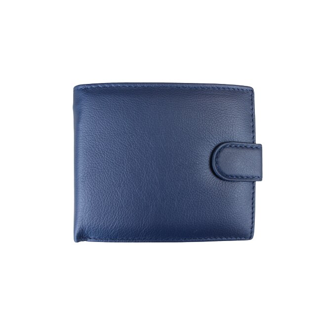 Portofel barbatesc din piele naturala, Hassion, 241 Dark Blue