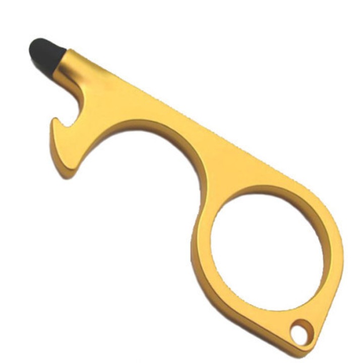 IUni BR1 többfunkciós higiéniai kulcstartó, érintésmentes, arany