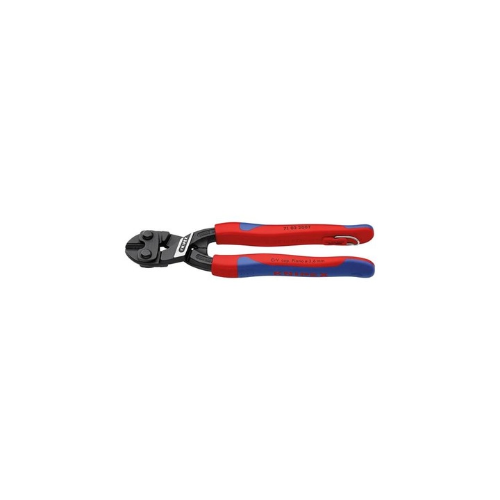 Knipex kompakt csapszegvágó CoBolt biztonsági akasztószem. 2 komponensű markolat 200mm