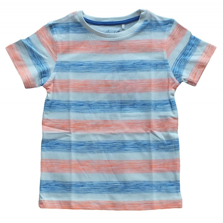 Knot So Bad narancs-kék csíkos fiú póló