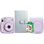 Комплект Фотоапарат за моментни снимки Fujifilm Instax Mini 11 Violet + Филм + Калъф + Албум