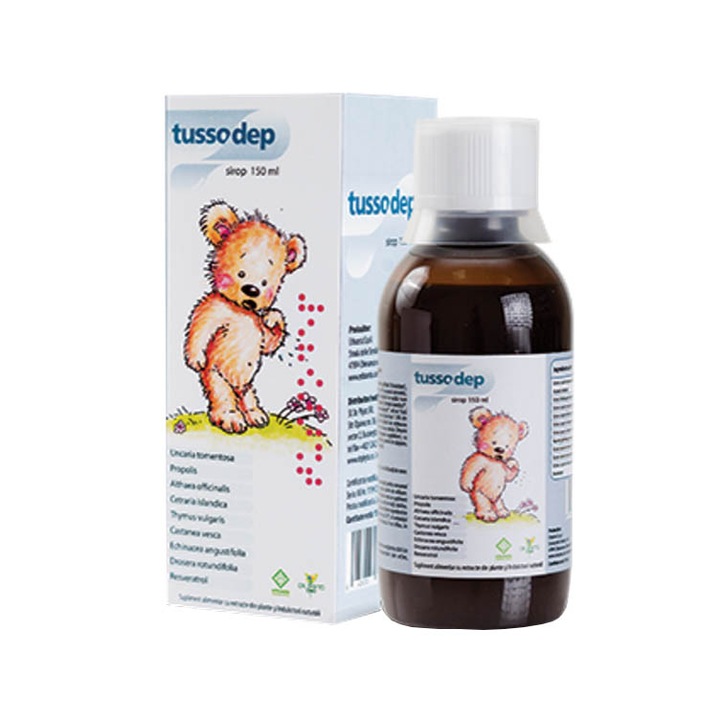 Supliment alimentar Tussodep Sirop, 150 ml