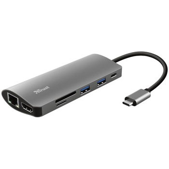 Adaptor multiport Trust Dalyx 7-in-1 23775, USB-C Adaptor multiport Trust Dalyx 7-in-1 23775, USB-C