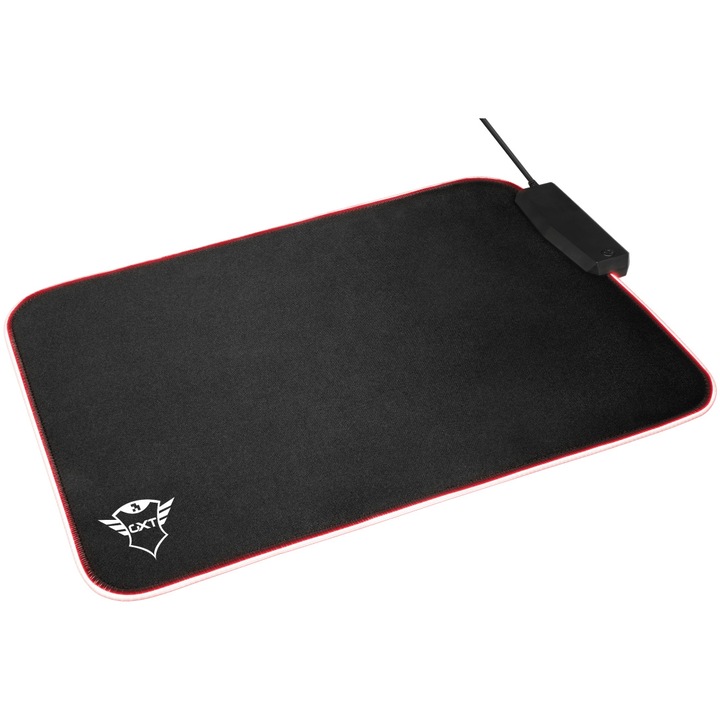 Mousepad gaming Trust GXT 765 Glide-Flex, iluminare RGB, Hub USB-4port